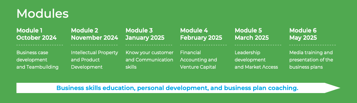 Overview of the different modules of the masterclass